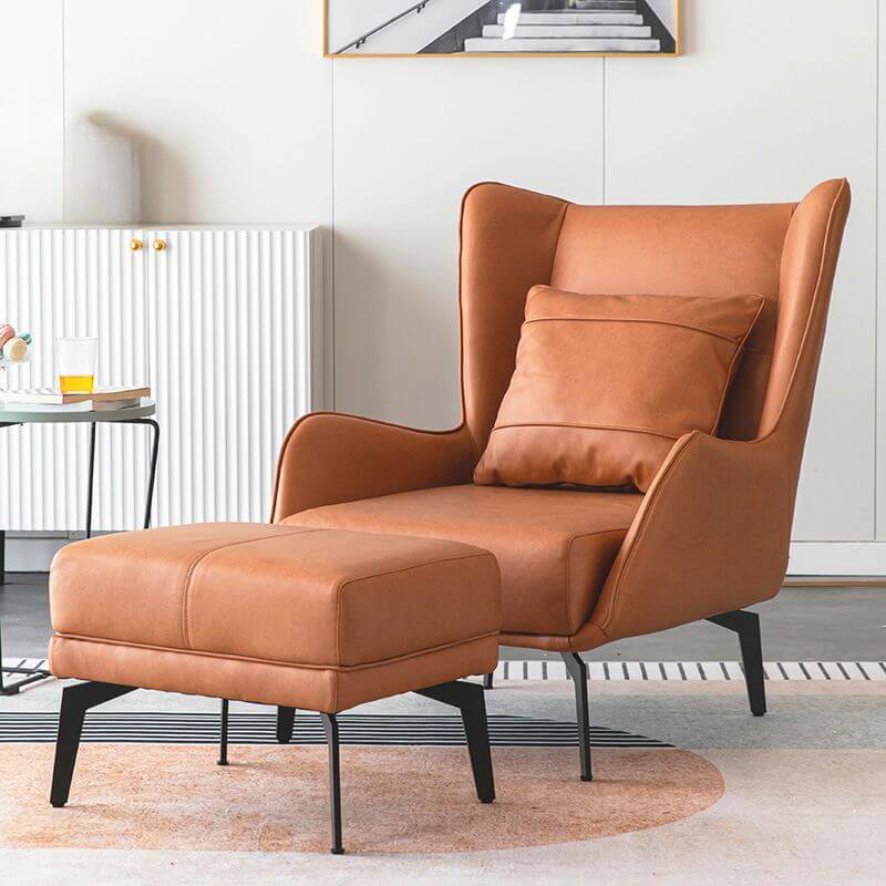 Plush Wingback Chair in Assorted Colors