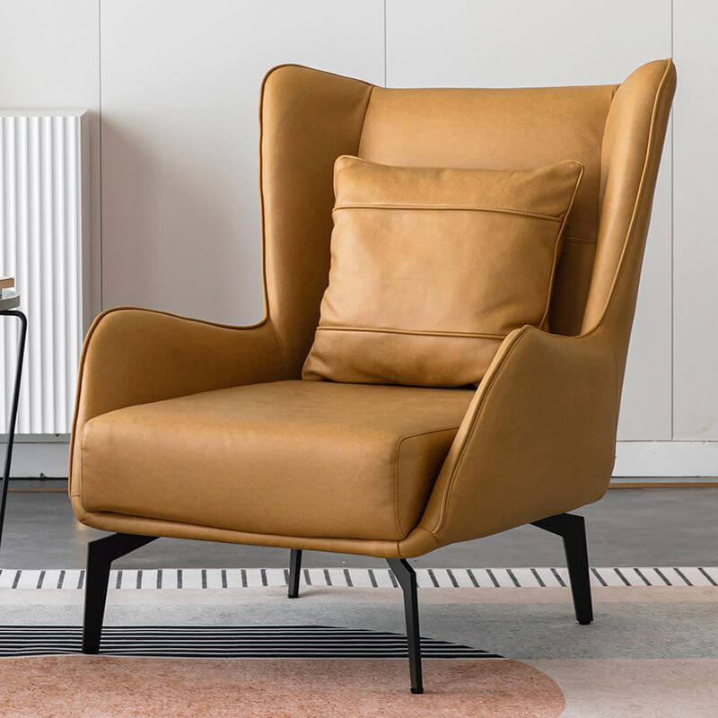 Stylish Reclining Wingback Chair with Cushion