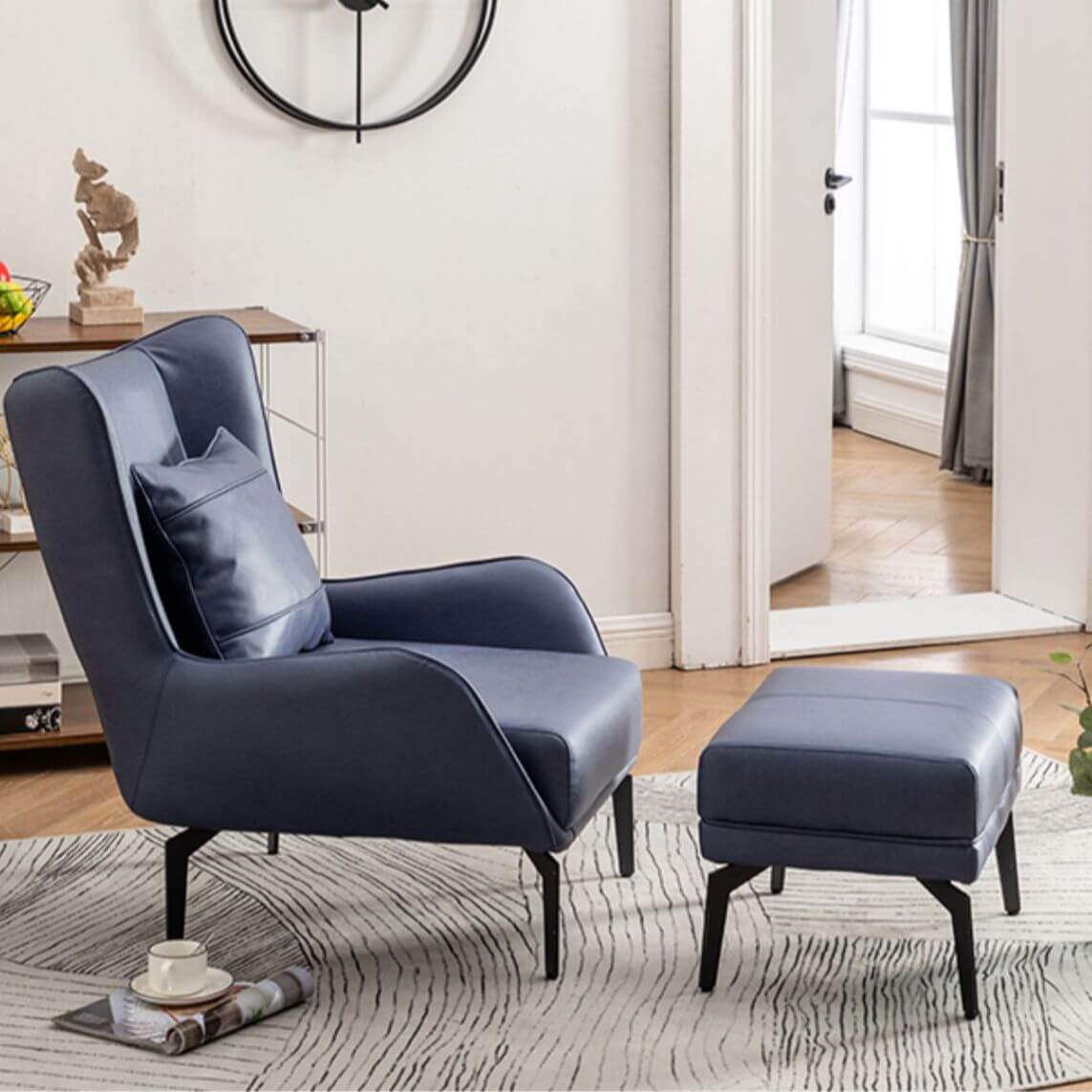 Contemporary Design Reclining Wingback Chair