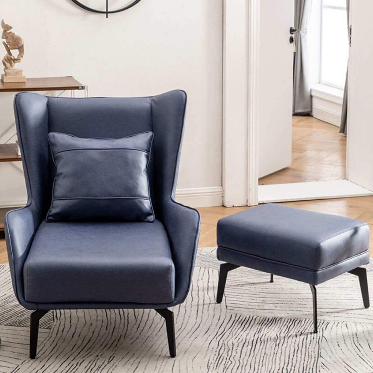 Plush Wingback Chair in Assorted Colors