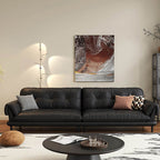 modern design black sofa