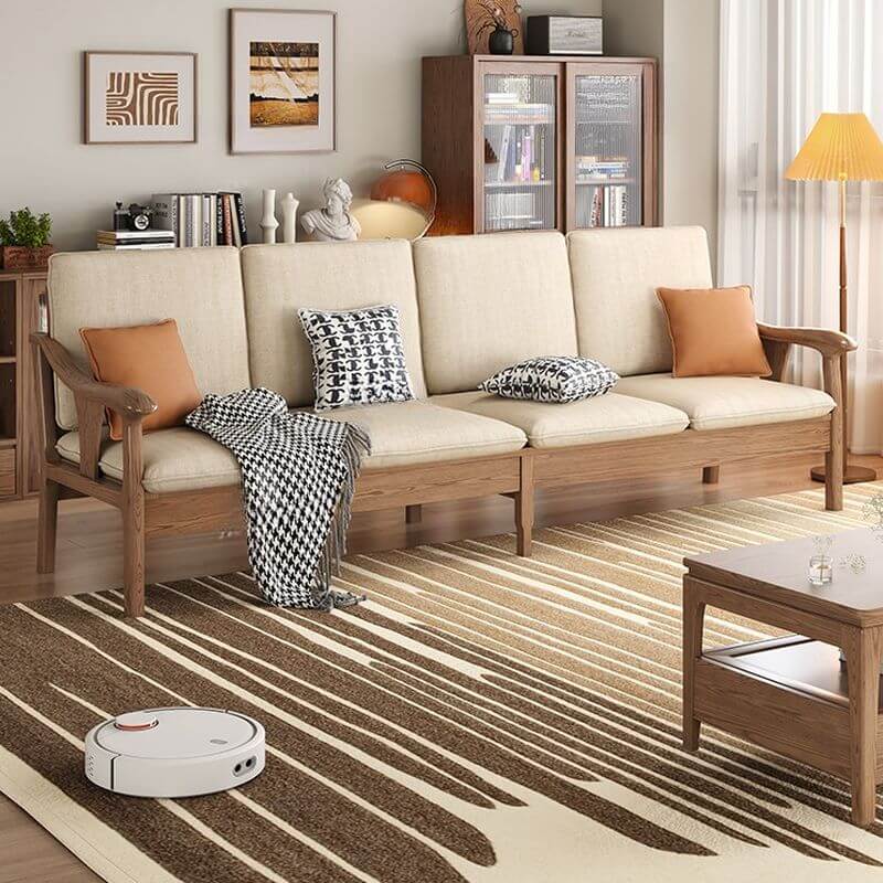 Stylish white sofa for living room Main image