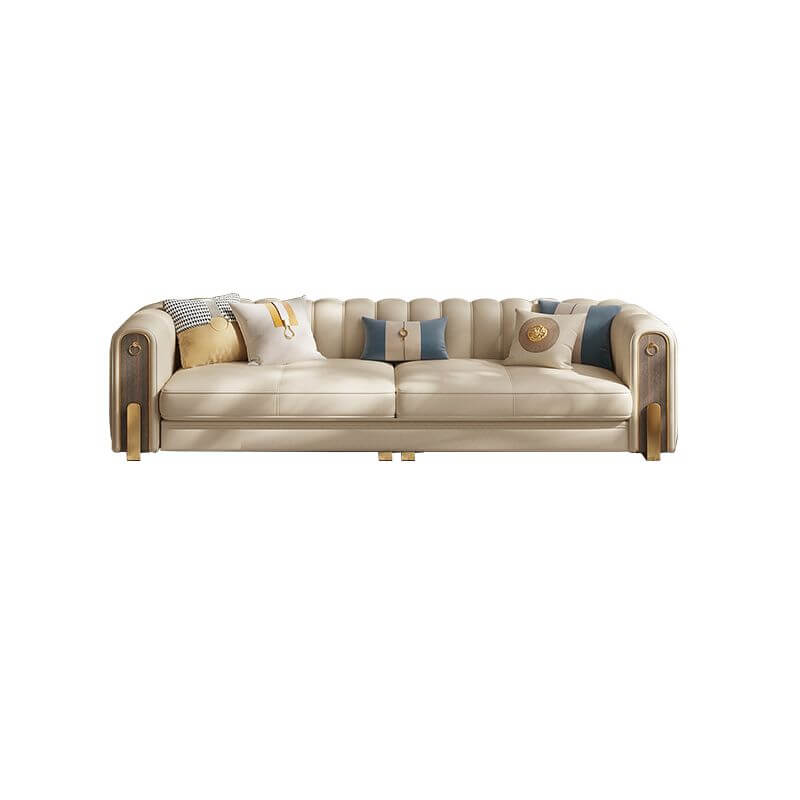 water resistant beige sofa