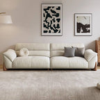 modern solid color sofa side view
