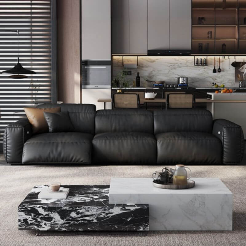 Versatile seating sofa for 2 to 4 persons