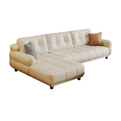 Cozy floor sofa with pillows
