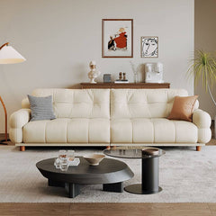 Cozy floor sofa with pillows