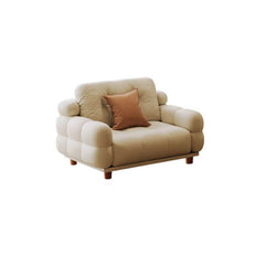 White floor sofa in modern living room