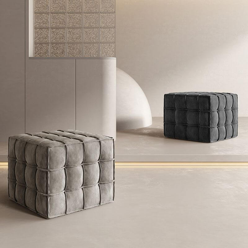 Versatile Cube Ottoman in Bedroom
