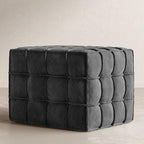 Modern Living Room with Cube Ottoman