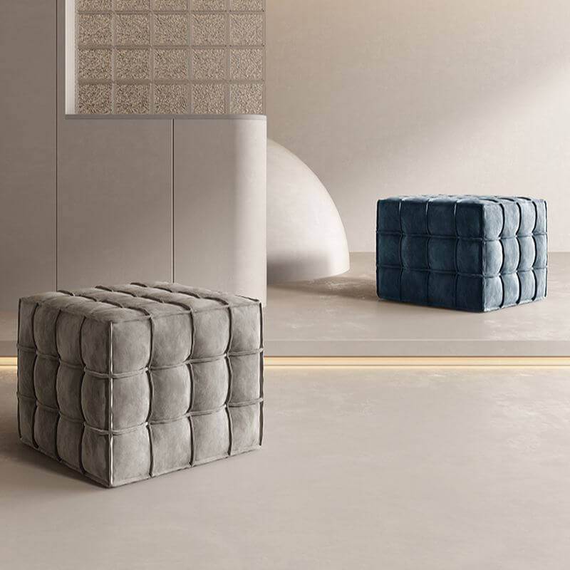 Colorful Cube Ottoman Display