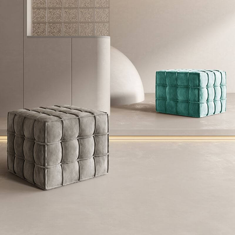 Minimalist Design of Cube Ottoman