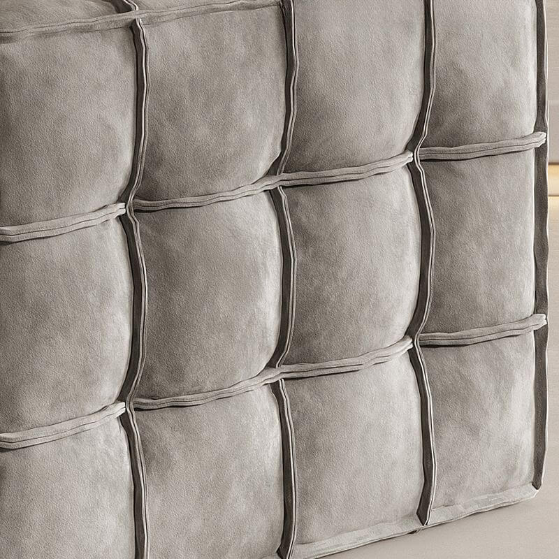 Flannel Upholstery Texture of Cube Ottoman