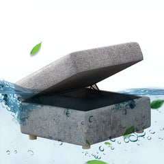 Comfortable sponge-filled footstool