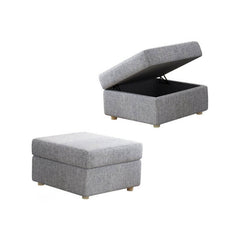 Flip top storage footstool