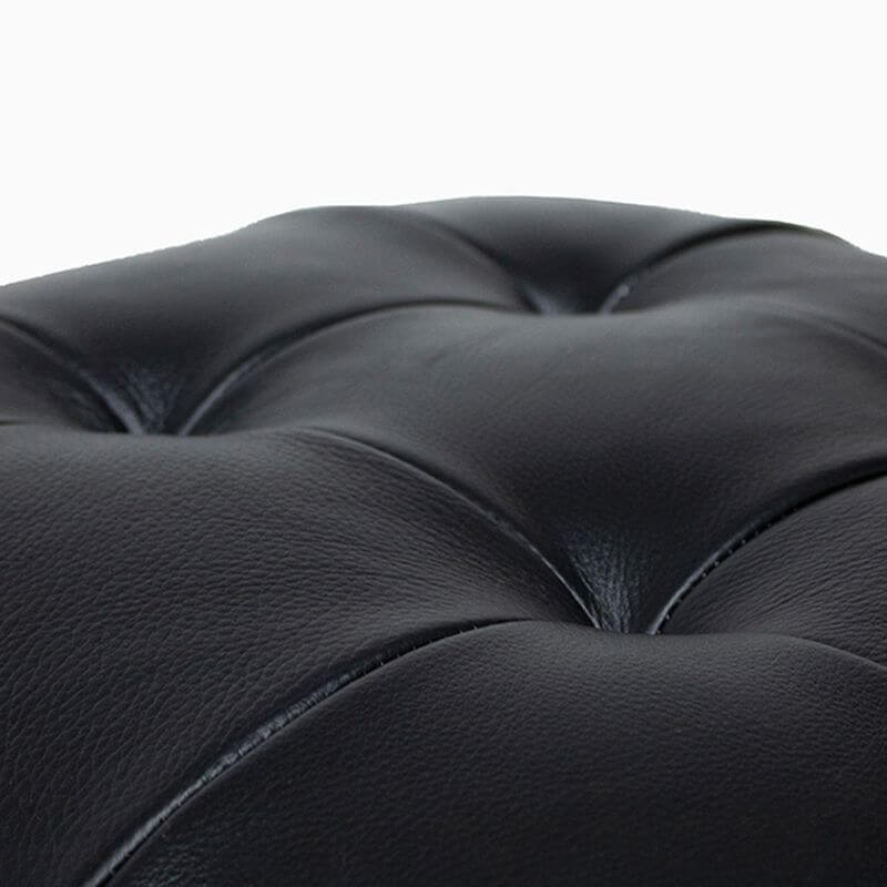 Compact pouf in modern living room