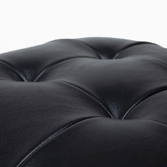 Compact pouf in modern living room