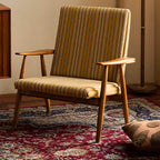 Comfortable armrest of the accent chair