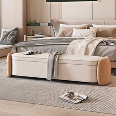 Contemporary upholstered bench for entryway