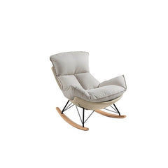 reclining white lounge chair