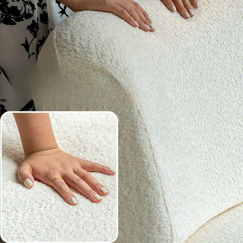 Untufted surface of the chair