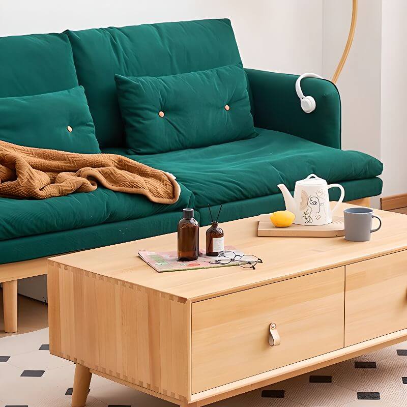 Comfortable removable cushion on sofa