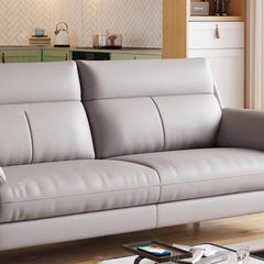 Sofa with durable grey upholstery