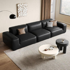 Elegant modern sofa with luxurious cushions