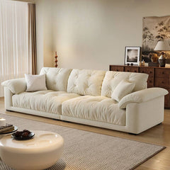 Elegant off-white sofa in modern drawing room