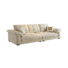 Stylish off-white sofa with concealed support