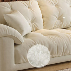 Inviting modern loveseat with streamlined silhouette