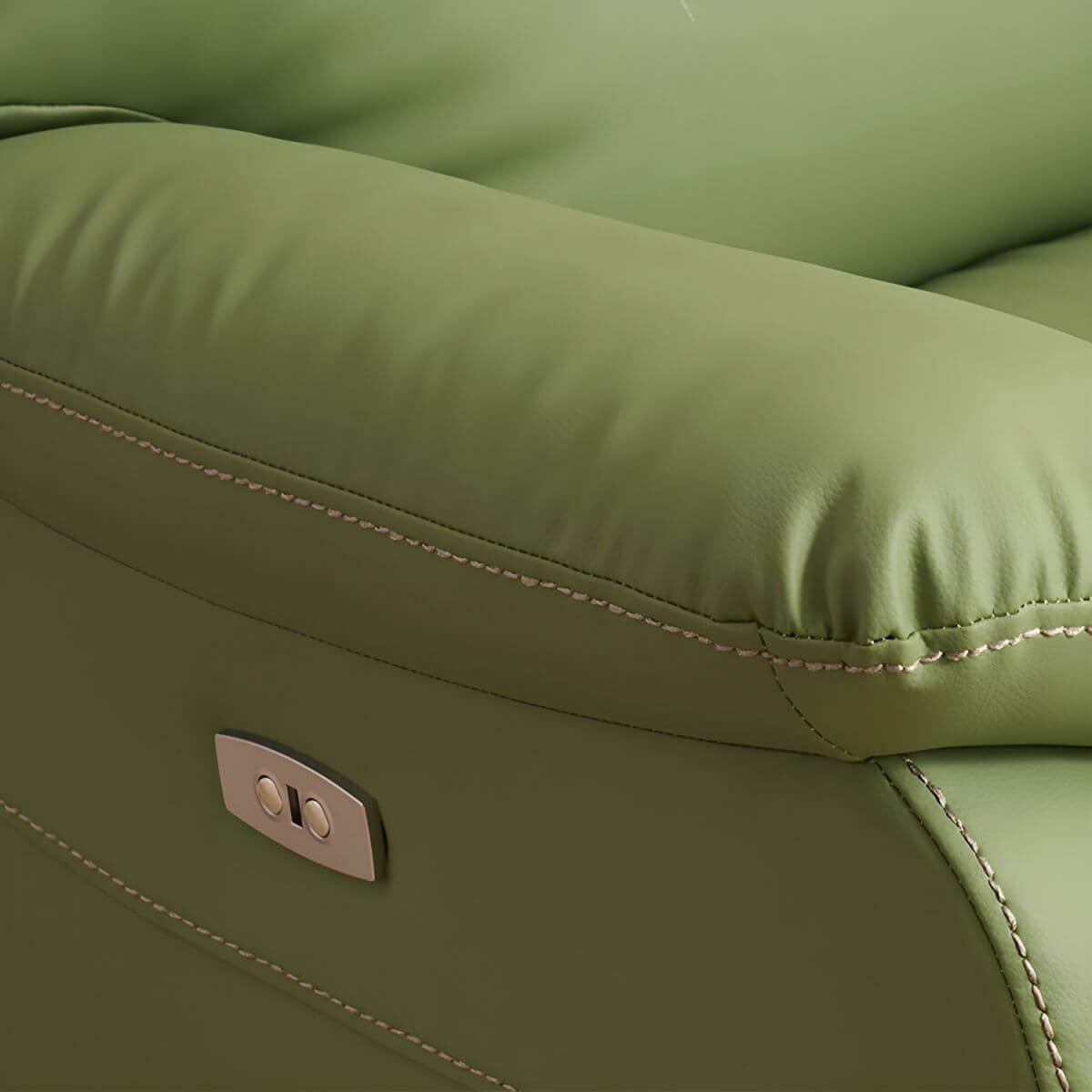 mint green small recliner