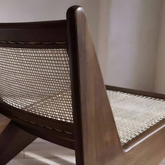 Scandinavian style recliner close-up