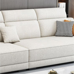 Plush upholstery of the Chalk Sofa Chaise