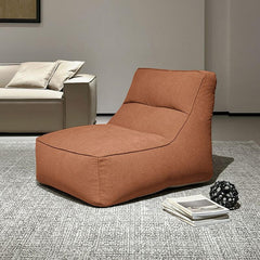 Soft and Cozy Cotton Blend Bean Bag Chair in Orange