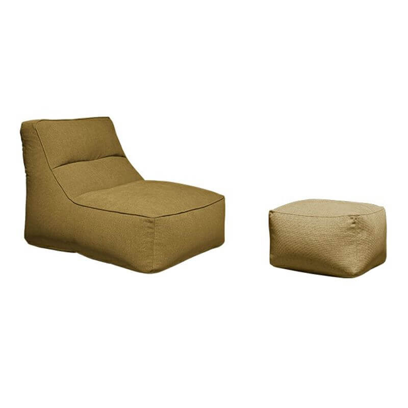 Soft and Cozy Cotton Blend Bean Bag Chair in Orange