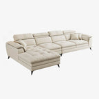 Stylish arrangement of L-shape sofa