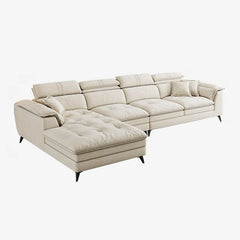 Stylish arrangement of L-shape sofa