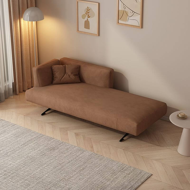 Modern design chaise lounge with square arm