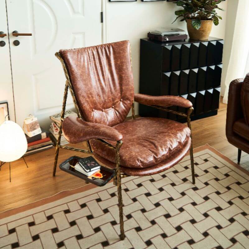 Solid Color Arm Chair in Sepia Hauptbild