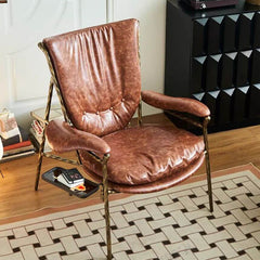 Comfortable fixed back arm chair