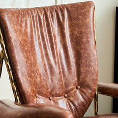 Durable sepia arm chair design