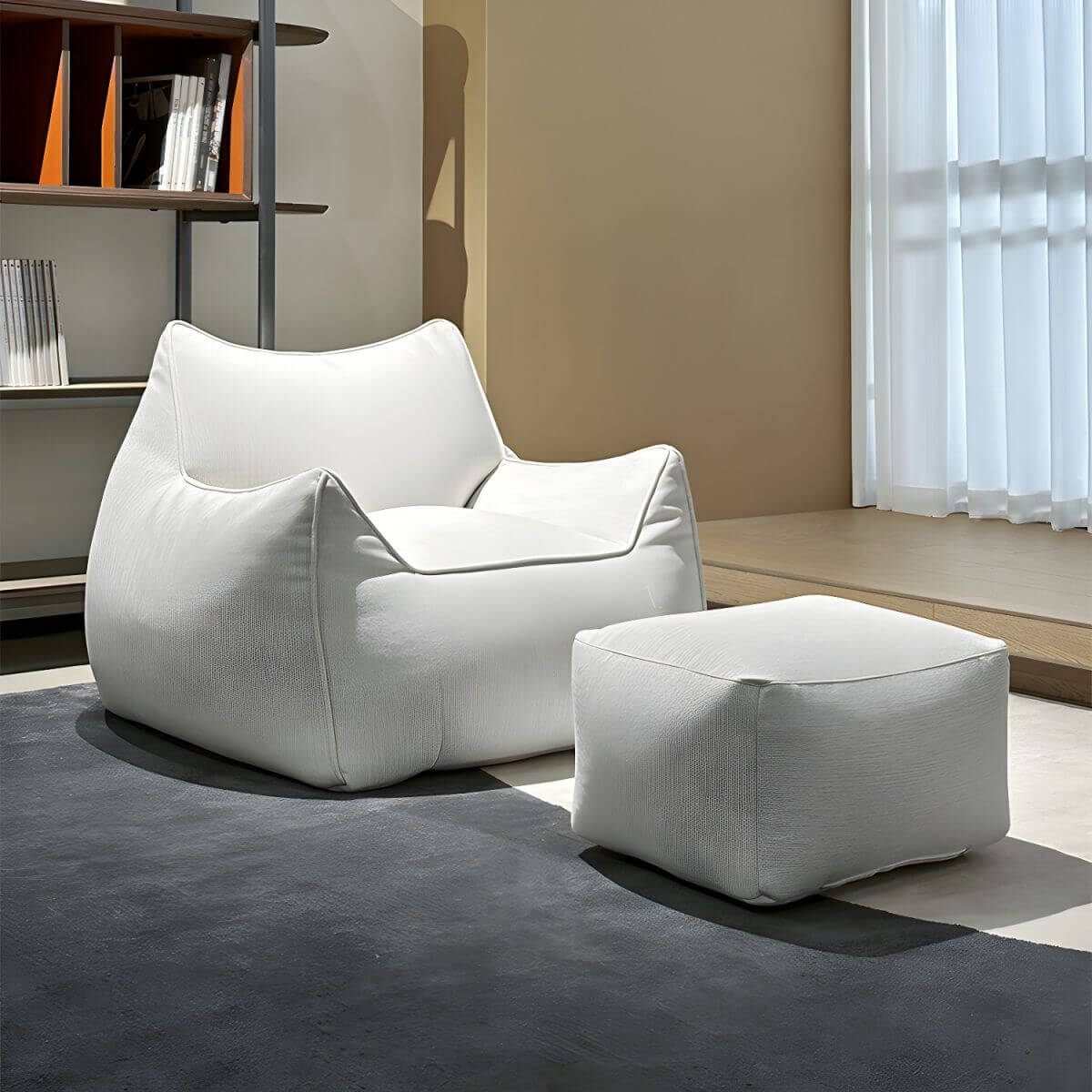 Orange Bean Bag Chair for Kids Room