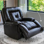 Modern Black Recliner in Living Room