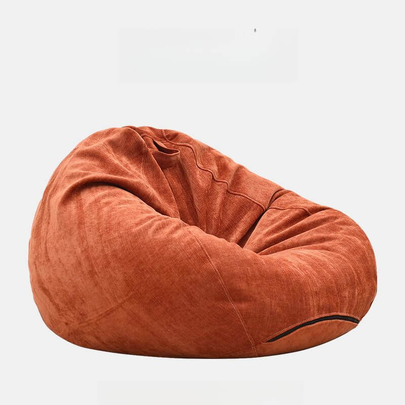 Solid Color Canvas Beanbag Chair in Teal