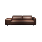 black upholstered bench with rear support