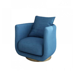 Solid Color Fabric Barrel Chair front view