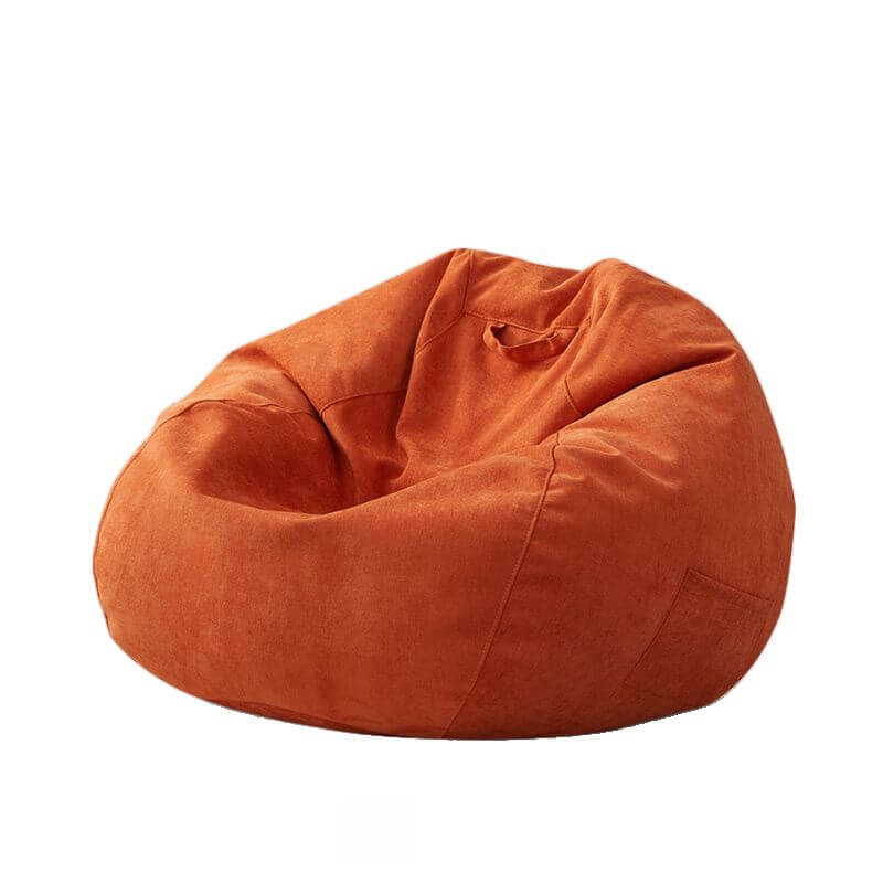 Gray Snowflake Velvet Bean Bag Chair