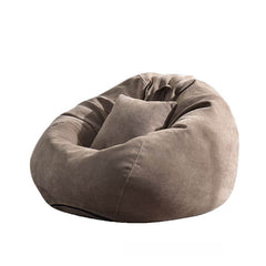 Stylish Gray Bean Bag Chair in Bedroom