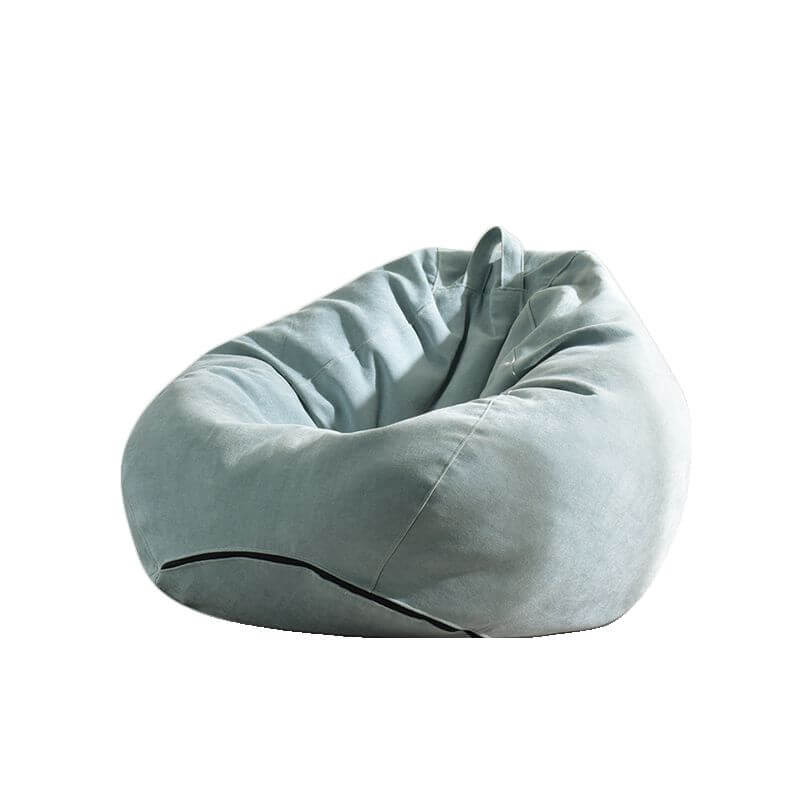 Green Snowflake Velvet Bean Bag Chair